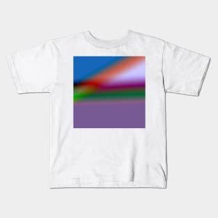 blue pink green abstract texture Kids T-Shirt